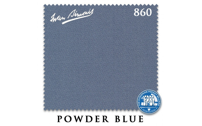 Сукно Iwan Simonis 860 198см Powder Blue Сукно Iwan Simonis 860 198см Powder Blue