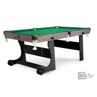 !Бильярд BFG Compact Light 6 (Анкор+черный) (РП, анкор/черный (ЛДСП), ЛДСП_16, Сукно Euro Pro 50 ш1.98м Yellow green, Х/б сетка)