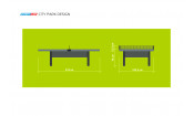 Стол теннисный City Park DESIGN Всепогодный